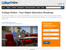 Tablet Screenshot of collegeonline.org